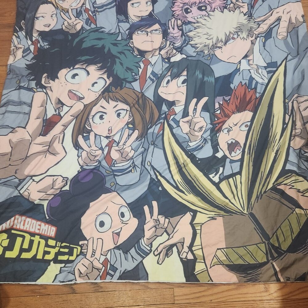 My Hero Academia Coverlet & 2 Pillow Shams for Twin Bed